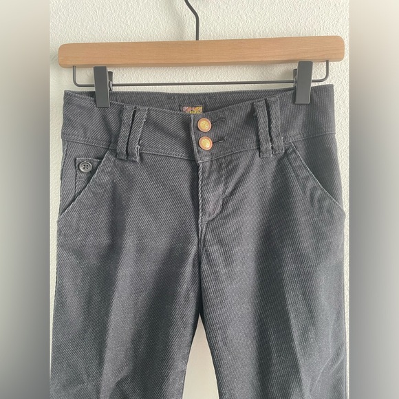 Brappers Rare Japanese Denim low rise bell bottom pinstripe corduroy pants | 26 - Picture 2 of 14